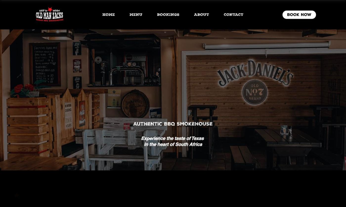 Home page hero: Authentic BBQ smokehouse
