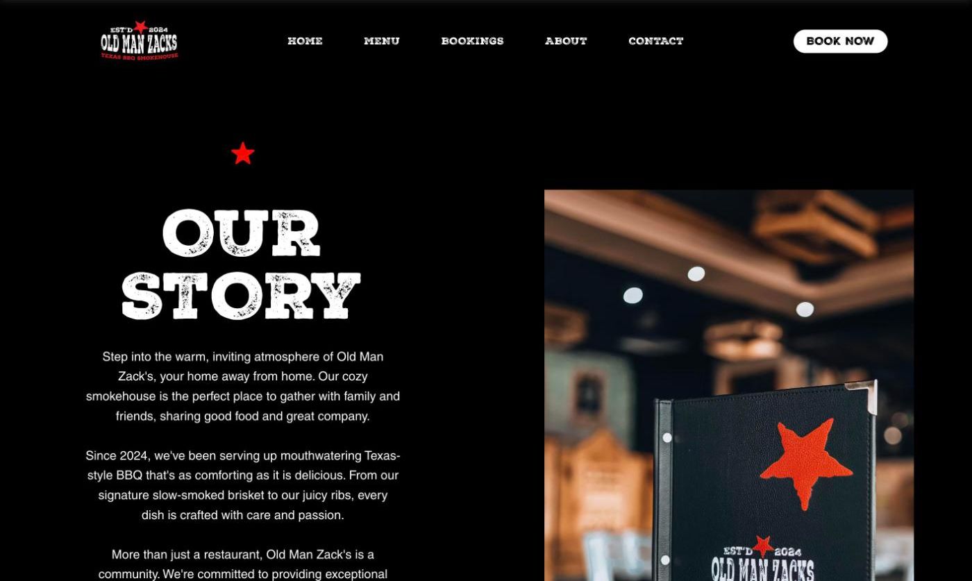 Our Story page