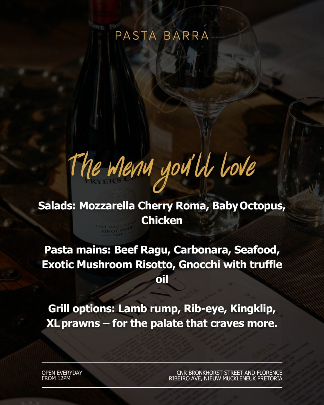 Our Story carousel: Passion and craftsmanship, open kitchen, customer favourites, slide 3
