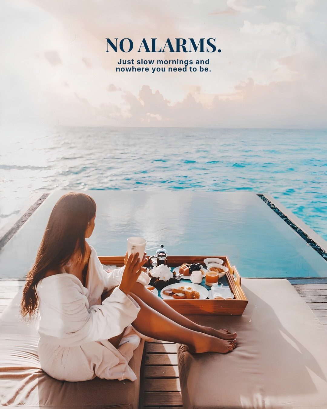 Maldives carousel: No alarms, no schedules, no rushing, slide 2