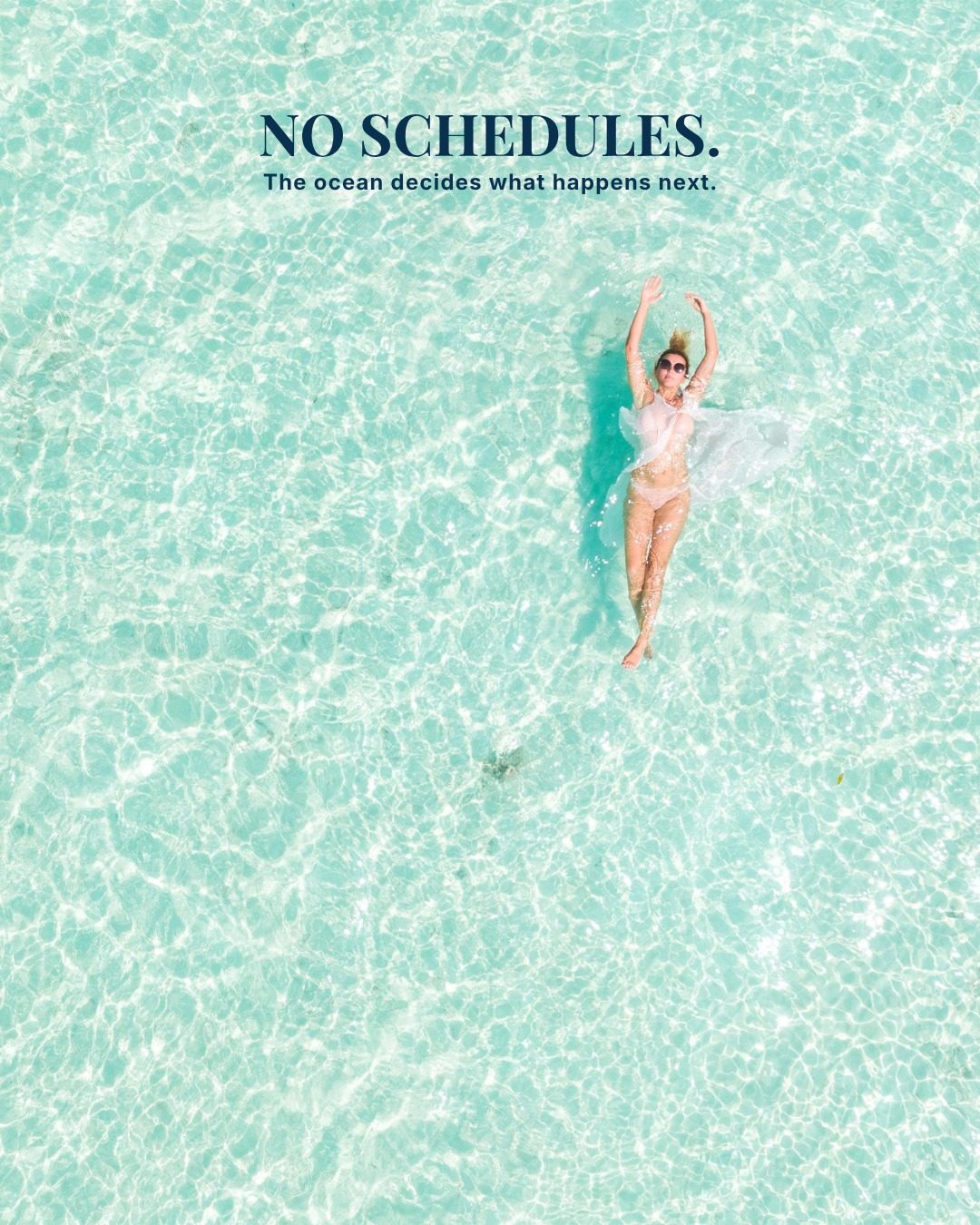 Maldives carousel: No alarms, no schedules, no rushing, slide 3